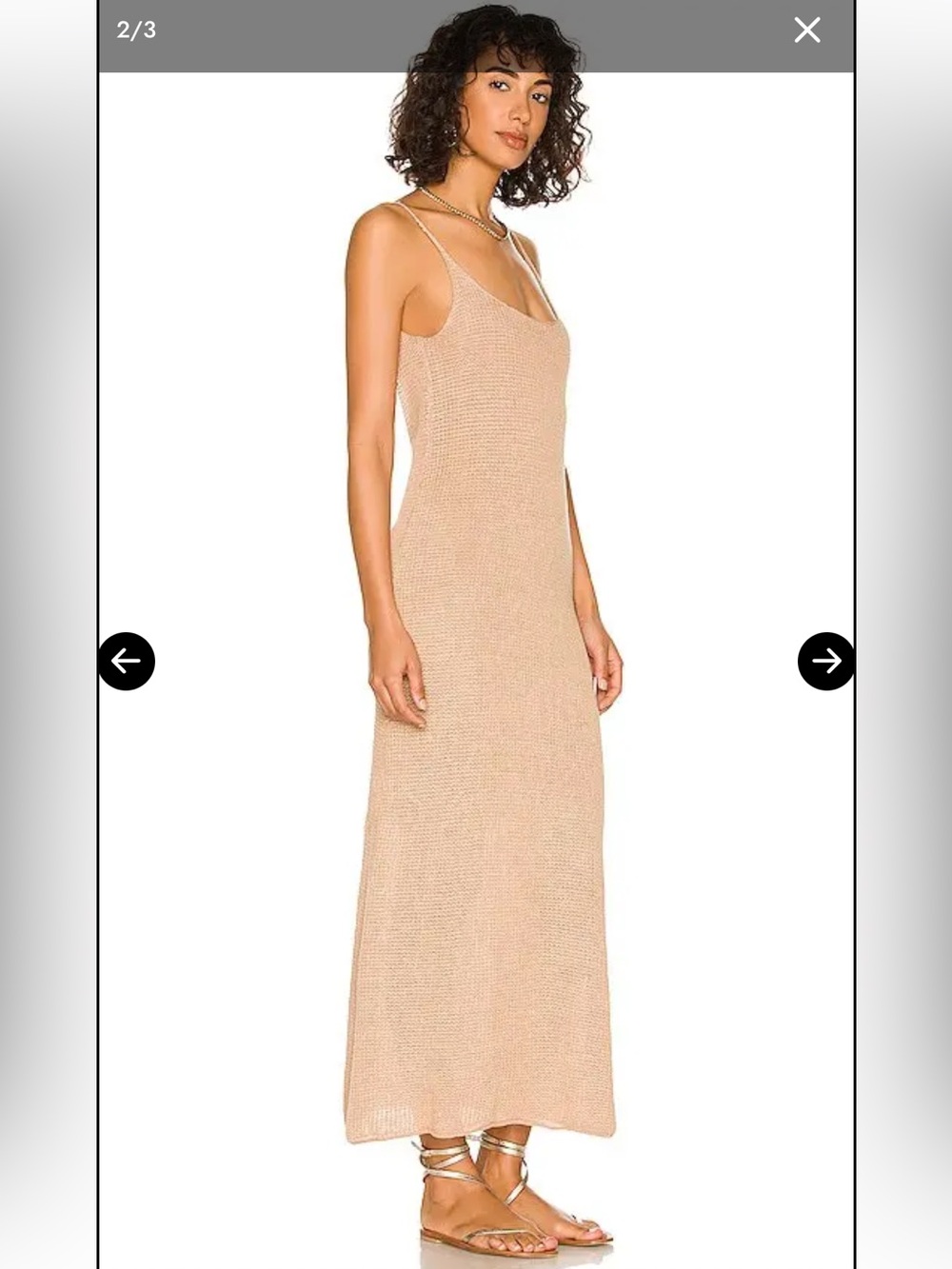 Onia sweater maxi linen dress